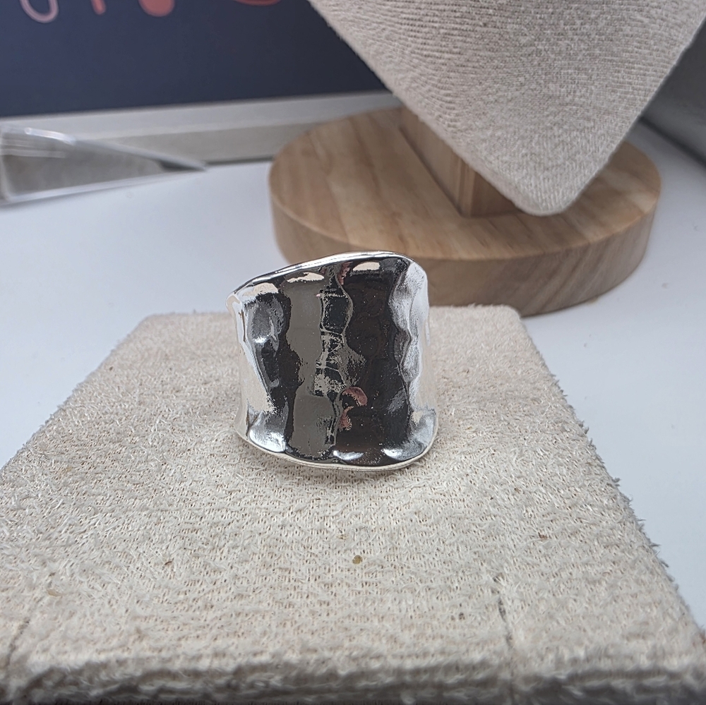 Elegant Silver Spoon Style Ring (1174)